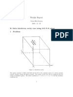 Weekly Report: B. Solve Lid-Driven Cavity Case Using 3-D N-S Solver 1 Problem