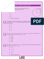 Secondary 1 (GRADE 7) SAMPLE PAPER