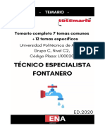 Vista Preliminar Temario Oposiciones Upm Fontaneria Parte Común y Específica