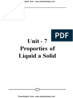 NEET UG Physics Properties of Liquid of Solid MCQs PDF