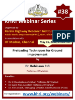 #38 Preloading Techniques For Ground Improvement Prof. Robinson R G