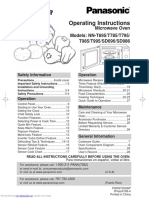 Operating Instructions: Microwave Oven Models: NN-T695/T785/T795/ T985/T995/SD696/SD986