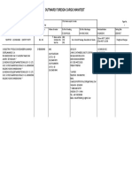 Outward Foreign Cargo Manifest