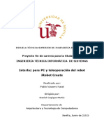 Interfaz para PC y Teleoperación Del Robot Irobot Create (iROBOT CREATE INTERFACE FOR TELEOPERATION) (2015)