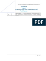 Sabatair: Task4: Lithium Ion Cell Exposure To An On-Board External Fire: Test Program