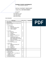 Module Content Checklist Bar