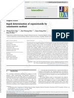 Rapid Determination of Capsaicinoids by Colorimetr