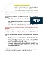 Hypothesis 1. The Factors of Transformational Leadership Will Positively Predict Subordinate