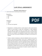 Acm Law Final Assessment: 1. Explain The Modes of Transfer Under Transfer of Property Act