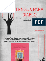 Lengua para Diablo: (Excerpt From Banana Heart Summer) by Merlinda Bobis