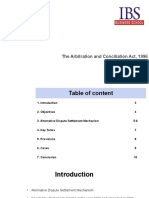 The - Arbitration - and - Conciliation - Act - 1996 (1) PPT - Sem III - PGPM - IBS - 2020