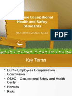 Philippine Occupational Health and Saftey Standards: Mrs. Jhonna Mae S. Sales