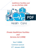 Healthcare Facilities and Services Act - Year 5 - Lee (Jan. 2020)