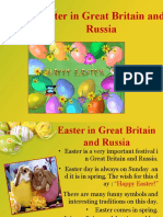 Easter in Great Britain and Russia