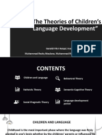 The Theories of Children's: Language Development