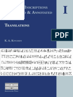 Ramesside Inscriptions Translations Volu PDF