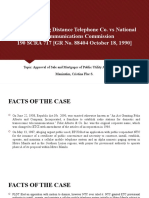 Philippine Long Distance Telephone Co. Vs National Telecommunications Commission 190 SCRA 717 (GR No. 88404 October 18, 1990)