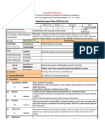 Detailed Lesson Plan (DLP) Format: Instructional Planning