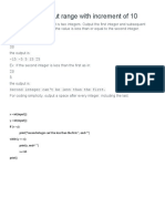 4.16 LAB Output Range With Increment of 10