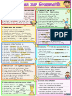 Grammatikubungwiederholung 2 Arbeitsblatter Grammatikerklarungen Leseverstandni - 27976