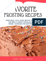 Favorite Frosting Recipes Ebook Updated