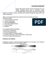 Acoustics Report: Through A Transmission Medium Such As A Gas, Liquid or Solid