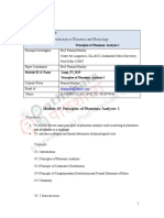 Linguistics: Introduction To Phonetics and Phonology