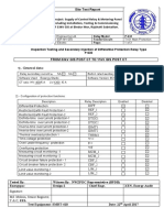 General Data:: Inspection Testing and Secondary Injection of Differential Protection Relay Type P-632