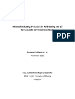 Best Practices of The Minerals Industry in Addressing The 17 SDGs - Barcenal, F. M., Jr.