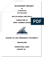 Indian Economy Project: Ba - LLB (Hons.) Section 4 Submitted To Prof. Anirban Kundu