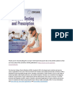 ACSMs Exercise Testing Prescription PDF