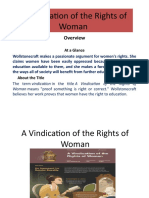 A Vindication of The Rights of Woman