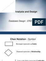 Database Design - ERD Model (Chen Crowfoot) PDF