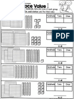 Place Valuel: Group. Write Value Number Tofal