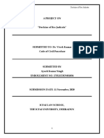 Doctrine of Res Judicata - Ayush Kumar Singh