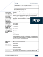 Problem/PICOT/Evidence Search (PPE) Worksheet: Chamberlain College of Nursing