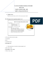 Jawaban Ulangan Harian Procedure Text