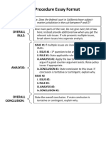 Civ Pro Essay Format