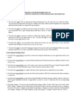 Rights and Responsibilities of Supplemental Nutrition Assistance Program (Snap) Households Your Rights