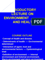 Introductory Lecture On Environment and Health