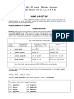 Mrs. ZELLAT Imene Module: Literature Level: Second Year G: (1, 2, 3, 4, 5, 6)