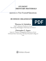 Student Supplementary Materials Answers To Test Yourself Questions Business Organizations Theresa A. Gabaldon