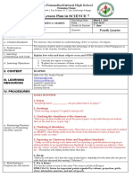 Lesson Plan in Science 7: San Fernandinonational High School