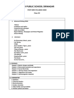 Post Mid Syllabus Class XII 2020