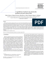 2006 Adsorption Equilibrium of Phenol Onto Chemically Modified Activated Carbon F400