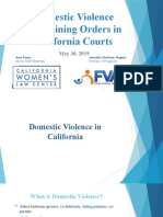 Domestic Violence Restraining Orders in California Courts: Amy Poyer Jennafer Dorfman Wagner