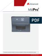 Printer: The Operation and Functions Described in This Manual Are Available From Software Version Mx5000-050-02 Onwards