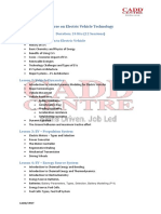 Ev Technology Overview Syllabus