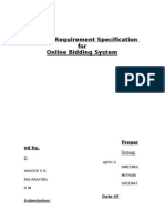 Software Requirement Specification For Online Bidding System