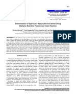 Determination of Sperm Sex Ratio in Bovine Semen Using Multiplex Real-Time Polymerase Chain Reaction